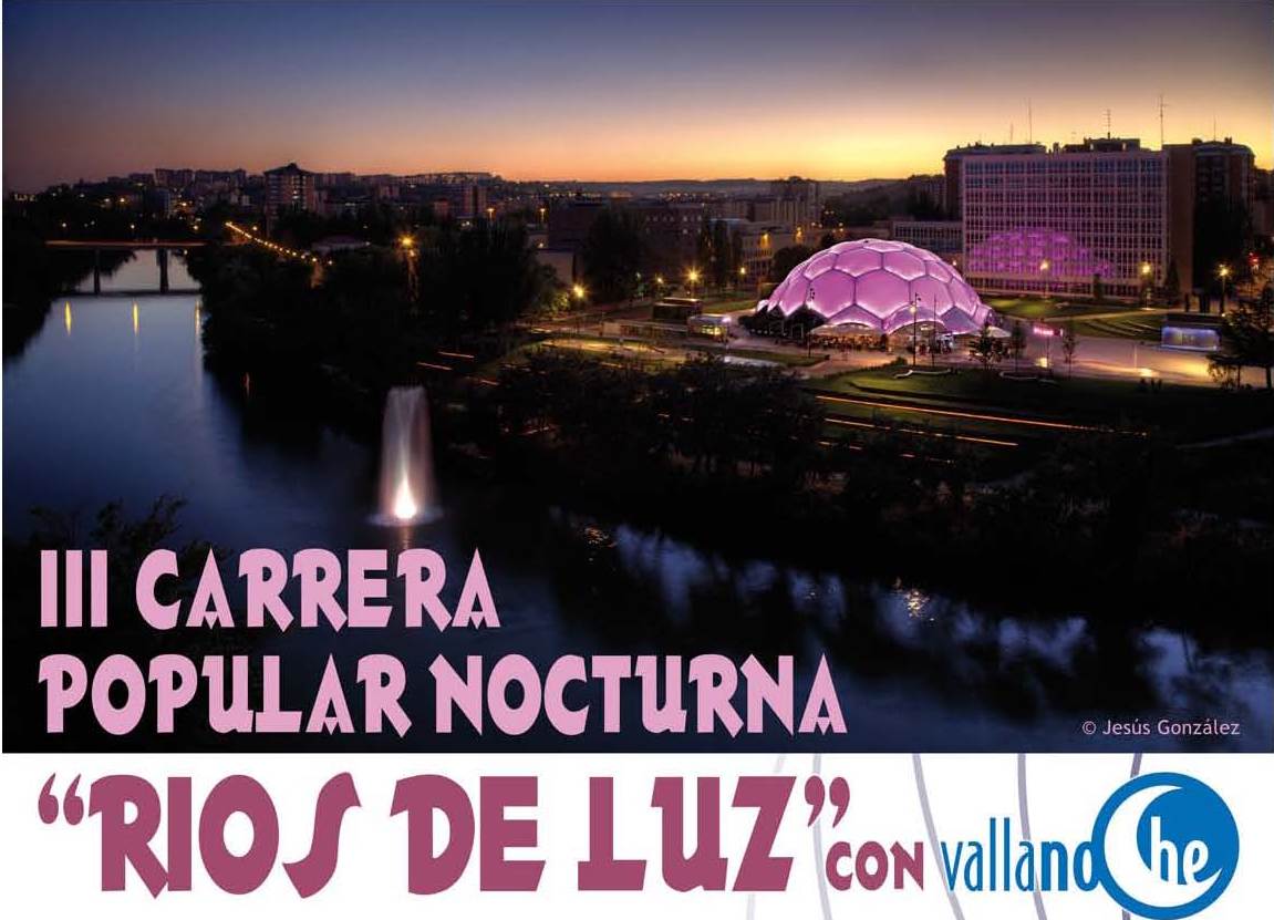 Cartel III Carrera Popular Nocturna "Ríos de Luz"