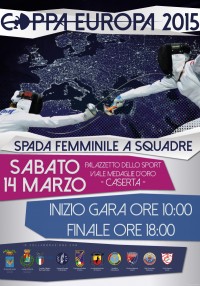 2015-03-14. Cartel Copa de EUROPA de Clubes Caserta