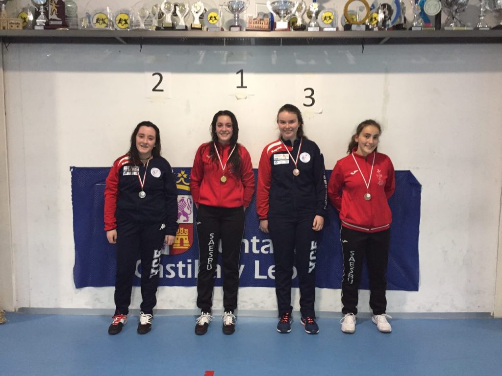 Podio cadete femenino