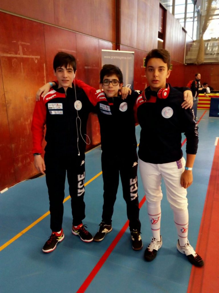 Los tres infantiles en Barcelona