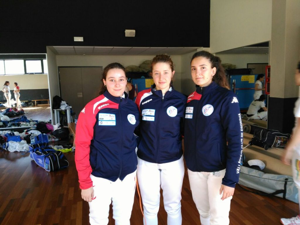 Inés Martín, Naiara Moreno y María Mateos