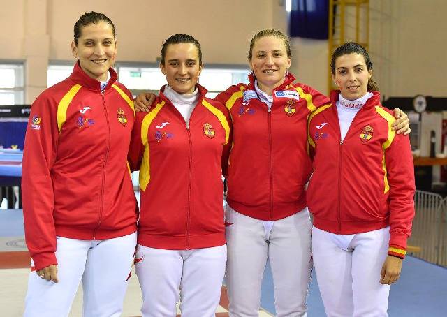 Dóra con el equipo nacional en Tbilisi  Foto de Augusto Bizzi
